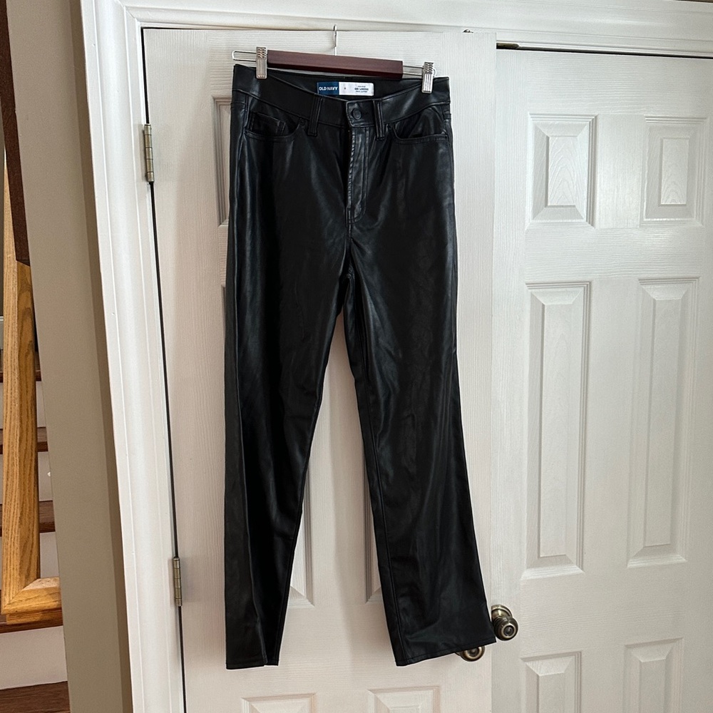 Old Navy like new maybe worn one time Faux Leather Pants